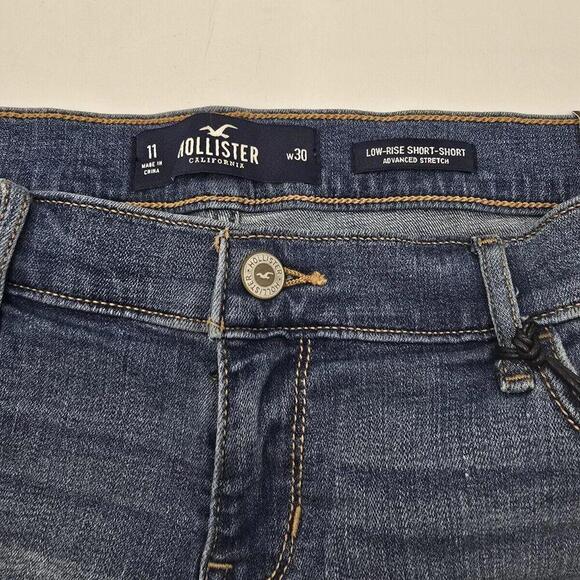 Hollister Advanced Stretch 11 Low Rise New Short Short W30 Fitted 2-in (76-5) - Picture 8 of 10